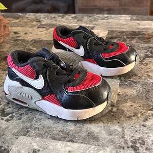Nike Air Max Excee TD Black Red White CD6893-600 Toddler Kids Shoes Size 7C